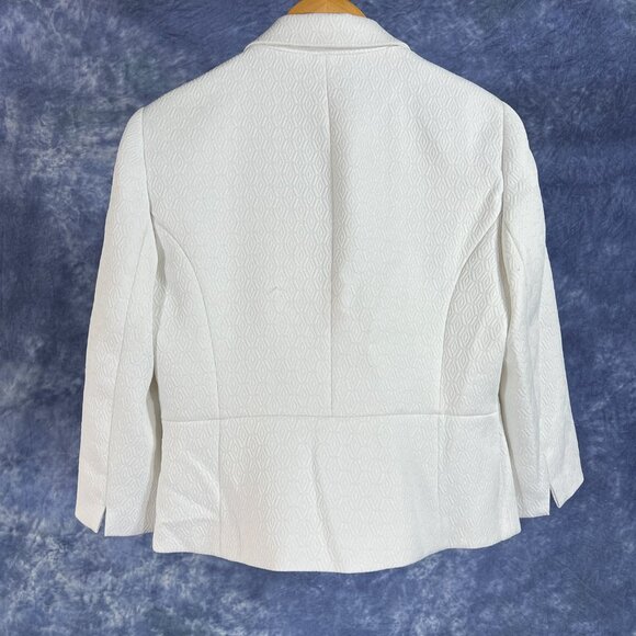 White Kasper Jacket / Suit Separate Sz 8 - Picture 2 of 3